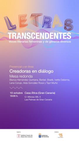 Cartel para RRSS Creadoras en diálogo