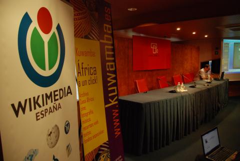 13. Taller Wikiáfrica en el Auditorio Nelson Mandela de Casa África, dirigido por Marcos Tallés -Secretario de Wikimedia en España-