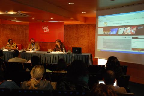 7. Presentación del portal multimedia KUWAMBA de Casa África por Estefanía Calcines, Jefa del Área Web y Mediateca online