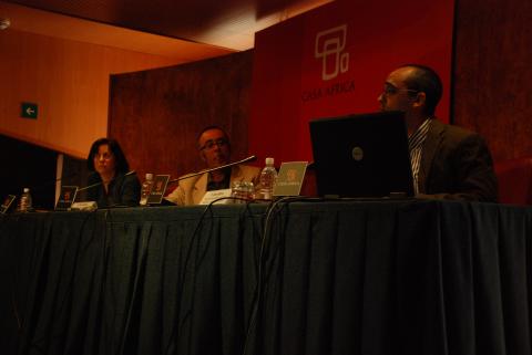 - Presentación e intervenciones de la Mesa sobre Bibliotecas Digitales y sobre Propiedad Intelectual, III Encuentro sobre Biblioteconomía en Casa África
