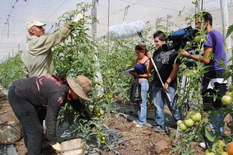 7. Doc Exprés 2011 - Rodaje en el invernadero (Foto de Javier Felipe)