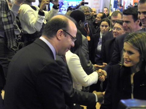 7. SSAARR los Príncipes de Asturias en INVESTOUR 2012 con los empresarios africanos