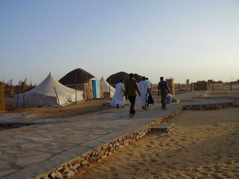 1.	Vista de albergue en Chinguetti, Mauritania