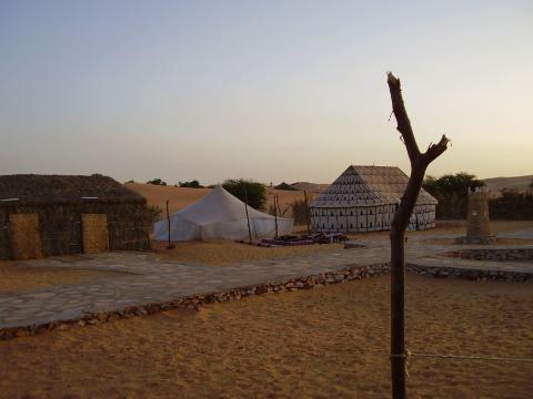 2.	Vista de albergue en Chinguetti, Mauritania