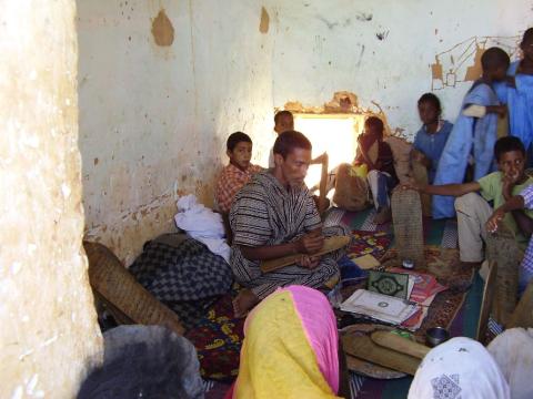12.	Imagen de un colegio en Chinguetti, Mauritania