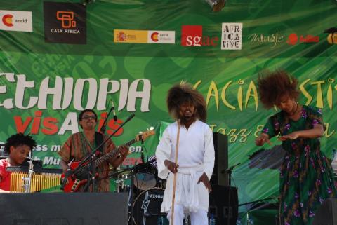 2. Actuación de Ethiocolor en el programa Ethiopia vis a vis organizado por Casa África