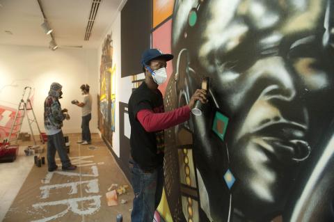 10. Montaje de la exposición Gráffica