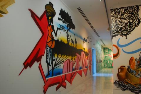 13. Montaje de la exposición Gráffica