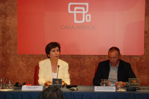 6. De izq. a derecha: Dr. M. Faghfouri -President of International MultiModal Transport Association IMMTA-, y Luis Padilla -Secretario General de Casa África-