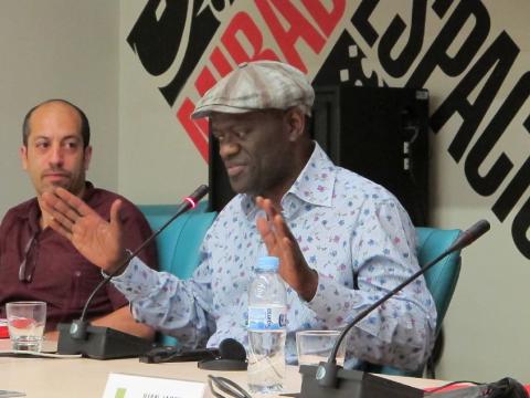 14.  Alain Mabanckou en Casa Árabe en Madrid con el programa de Literatura Letras Africanas de Casa África
