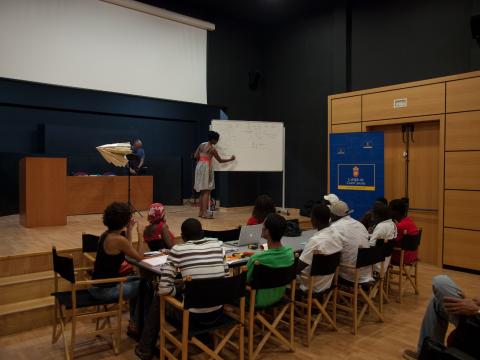 6. Taller de Fotografía Historias de Vida en el marco de la exposición Bienvenidos al paraíso de la artista Nontsikelelo Veleko en septiembre de 2009