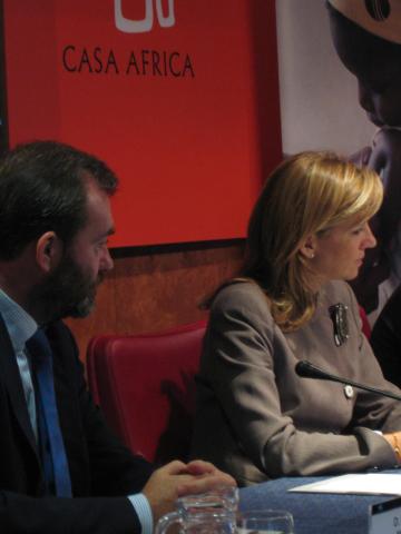 6. Presentación del proyecto GAVI con Ricardo Martínez Vázquez -Director General de Casa África- y S.A.R. La Infanta Doña Cristina