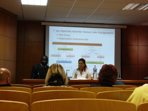 5. Intervención de Adrien Coly, La gestión de los recursos hídricos en una región semiárida: El caso de la cuenca del río Senegal, Profesor de Hidrología. Universidad Gaston Berger, de Saint-Louis (Senegal)