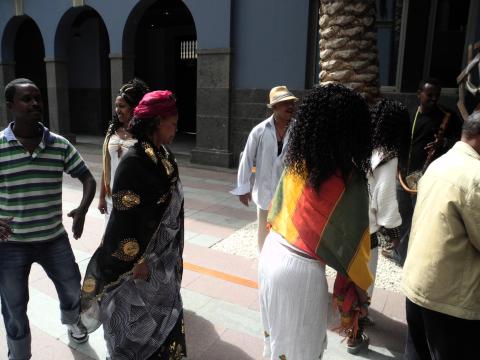 3. Imagen del grupo Ethicolor en su visita a Casa África