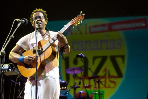 18. Actuación de Blick Bassy en el Festival de Jazz en Las Palmas de Gran Canaria