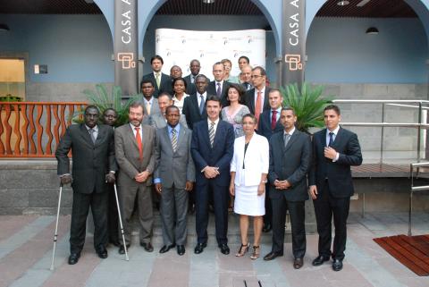 2. Imagen de los participantes a la I Reunión del Espacio Atlántico Euroafricano celebrada en Casa África