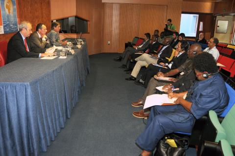 5. Imagen del Seminario Gestión Portuaria dirigido a la Asociación de Mujeres del Sector Portuario de África Central y Occidental en Casa África