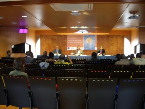 7. Imagen del Seminario Gestión Portuaria dirigido a la Asociación de Mujeres del Sector Portuario de África Central y Occidental en Casa África