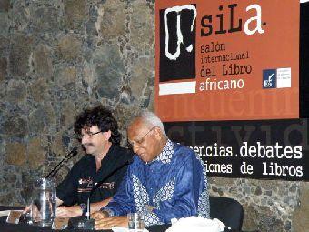 24. Imagen de Henri Lopes (República del Congo) en su participación en el SILA, 2009