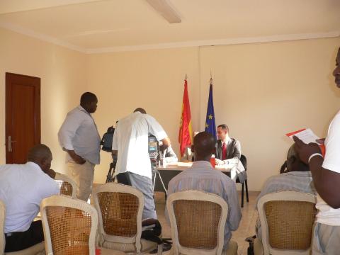 57. Acto de presentación de la exposición 3+3, África Plural en Guinea Bissau