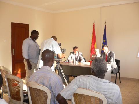 59. Acto de presentación de la exposición 3+3, África Plural en Guinea Bissau