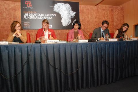 5. Imagen de la mesa de debate Crisis Alimentaria en África en Casa África, 2008