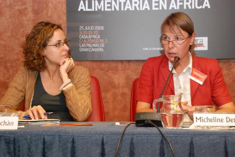 6. Imagen de la mesa de debate Crisis Alimentaria en África en Casa África, 2008