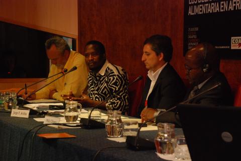 20. Imagen de la mesa de debate Crisis Alimentaria en África en Casa África, 2008