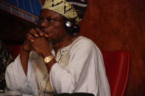 2. Imagen de Toyin Falola en el VI Congreso de Estudios Africanos en el Mundo Ibérico (2008), en Casa África