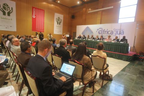 8. Imagen de la presentación de Africagua en Fuerteventura, 2012