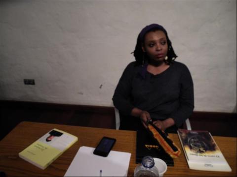 8. Participación de Leonora Miano en el programa Letras Africanas en el Festival de Teatro Tres Continentes