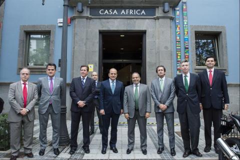 13. Visita institucional a Casa África con motivo de la conferencia impartida por Carlos Lopes, Secretario Ejecutivo de la Comisión para África de Naciones Unidas (UNECA)