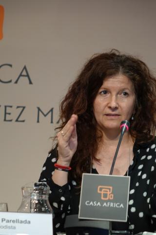39. Intervención de Lola Huete Machado con la ponencia  La (in)visibilidad de África en los medios en la Mesa 3: África, periodismo y conflictos olvidados