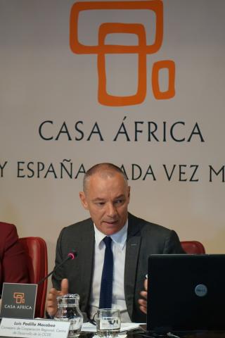 5. Imagen de la intervención de Luis Padilla -Consejero de Cooperación Regional del Centro de Desarrollo de la OCDE-