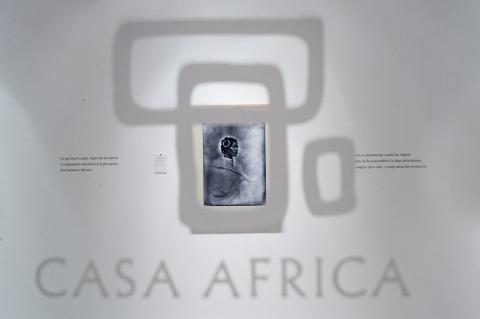 1. Imagen de la inauguración de la exposición Madagascar 1906 en Casa África, 2015