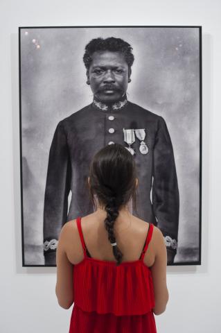 6. Imagen de la inauguración de la exposición Madagascar 1906 en Casa África, 2015