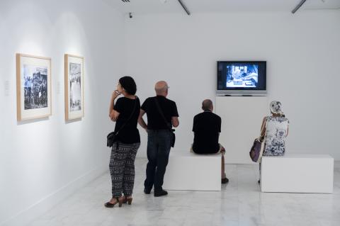 9. Imagen de la inauguración de la exposición Madagascar 1906 en Casa África, 2015
