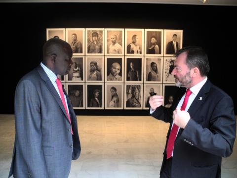 El embajador de Kenia en España, de visita en Casa África