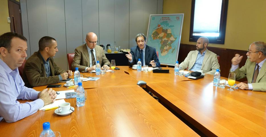 La directiva del Colegio de Agentes Comerciales de Las Palmas visita Casa África La directiva del Colegio de Agentes Comerciales de Las Palmas visita Casa África