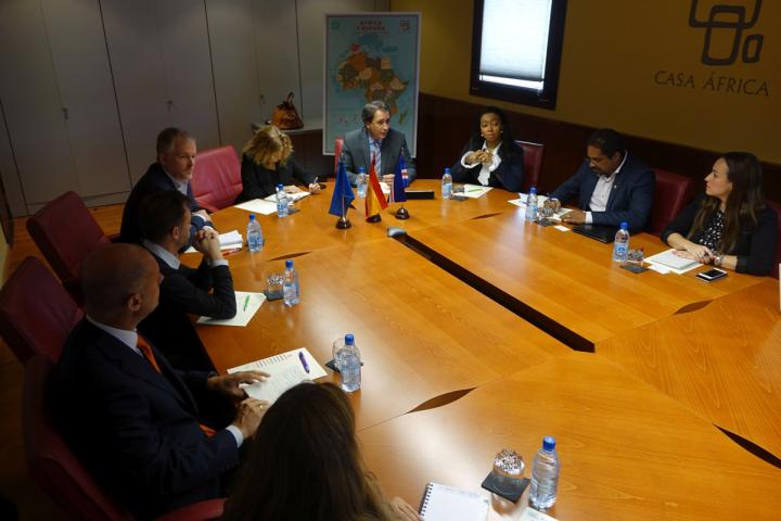 Una delegación de Cabo Verde Trade Invest presenta el organismo ante Casa África Una delegación de Cabo Verde Trade Invest presenta el organismo ante Casa África