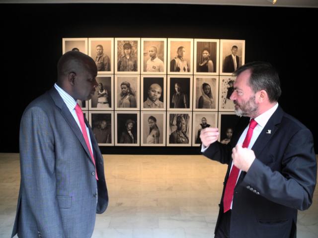 El embajador de Kenia en España, de visita en Casa África El embajador de Kenia en España, de visita en Casa África