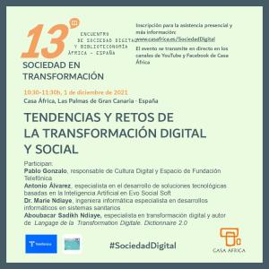 Soporte de difusión. Mesa 1: 13º Encuentro de Sociedad Digital y Biblioteconomía.