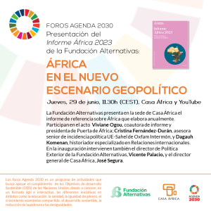 Programa de la presentación del informe África 2023 de Fundación Alternativas
