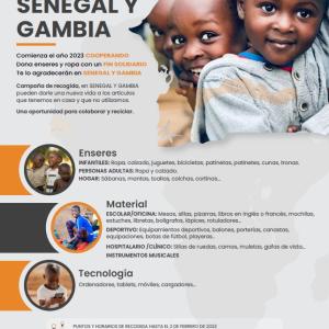 Campaña solidaria de recogida de enseres para Senegal y Gambia