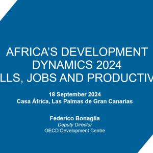 Africa's Development Dynamics 2024. Presentación Federico Bonaglia