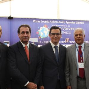 Luis Padrón acompaña al vicepresidente del Gobierno de Canarias en el Foro Mundial de Desarrollo Económico Local