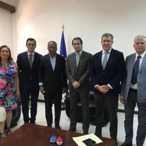 El director general de Casa África acompaña al vicepresidente del Gobierno de Canarias en su visita a Cabo Verde