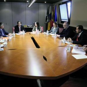 Luis Padrón y Arianne Hernández, con el Cuerpo Consular Africano en Canarias