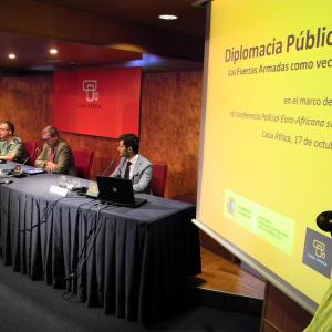 Los participantes en la VII Conferencia Policial Euro-Africana reciben una charla sobre Marca España en Casa África