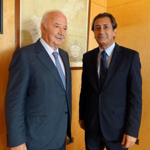 Luis Padrón visita la Autoridad Portuaria de Santa Cruz de Tenerife